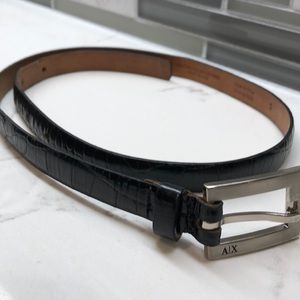 Armani Exchange Black Belt